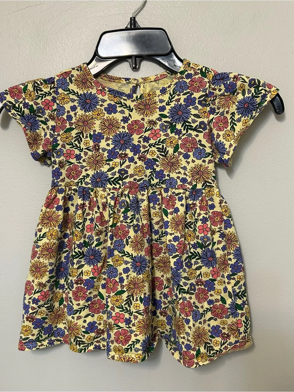 DIP Baby Girl Dress 2T‎ Multicolored Floral Short Sleeve Summer Casual